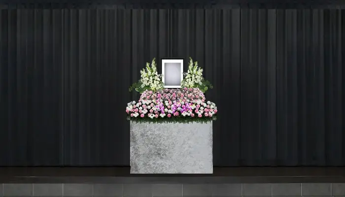 ティアお花茶屋で葬儀を行なった写真