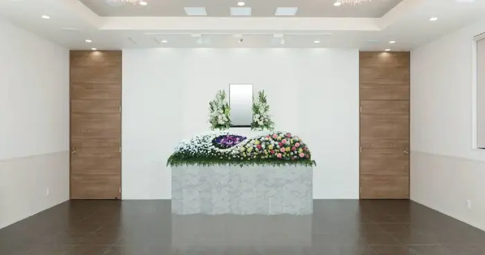 ティアお花茶屋で葬儀を行なった写真