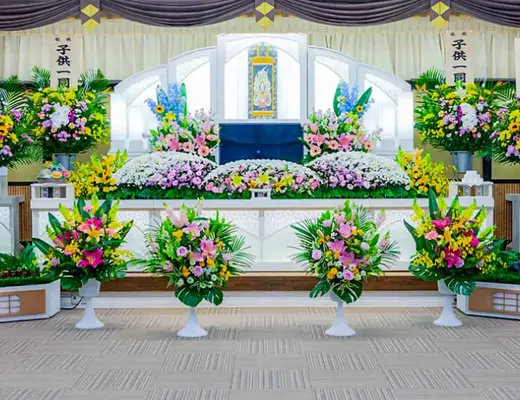 長崎市布巻町三和斎場で葬儀を行なった写真