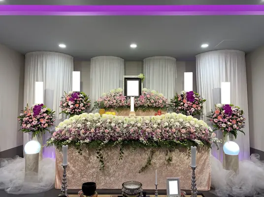 家族葬ホール思親館で葬儀を行なった写真