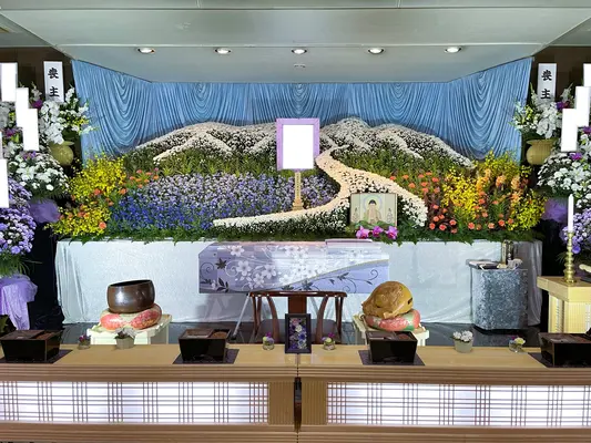 池田葬儀社（家族葬ルーム　セレスト）で葬儀を行なった写真