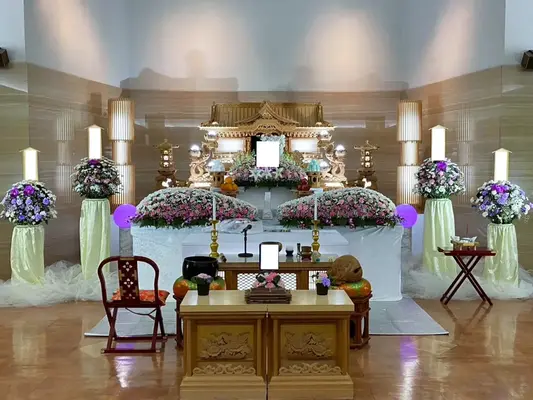 池田葬儀社（家族葬ルーム　セレスト）で葬儀を行なった写真