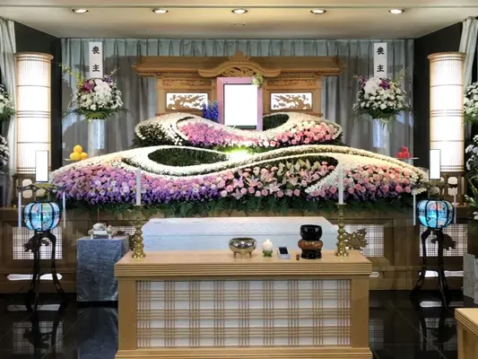 池田葬儀社（家族葬ルーム　セレスト）で葬儀を行なった写真