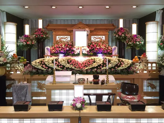 池田葬儀社（家族葬ルーム　セレスト）で葬儀を行なった写真