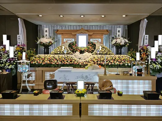 池田葬儀社（家族葬ルーム　セレスト）で葬儀を行なった写真