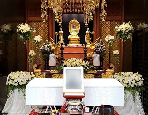 仏事サポートの万葉堂（株式会社MANYODO）で葬儀を行なった写真