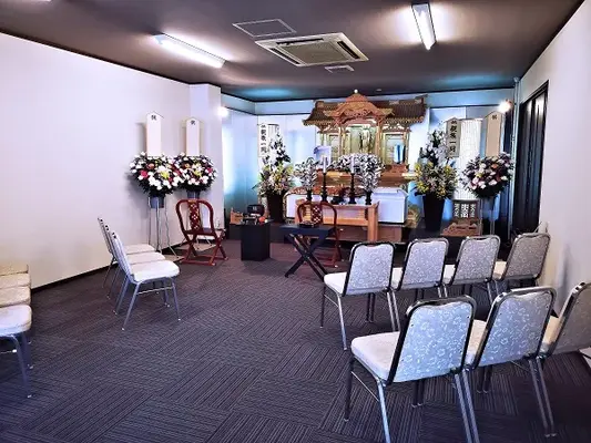 株式会社びはーら　安穏ホールで葬儀を行なった写真
