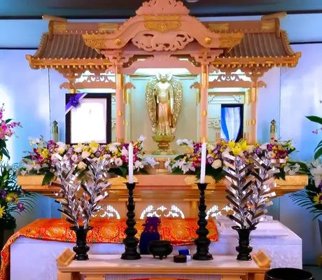 株式会社びはーら　安穏ホールで葬儀を行なった写真