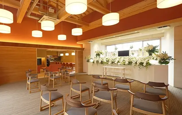 家族想ホール リアン堀江はなれで葬儀を行なった写真