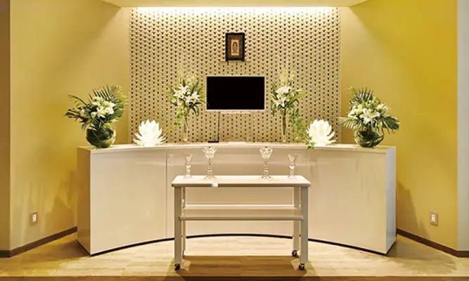 家族想ホール リアン堀江はなれで葬儀を行なった写真