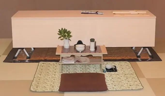 家族想ホール リアン堀江はなれで葬儀を行なった写真