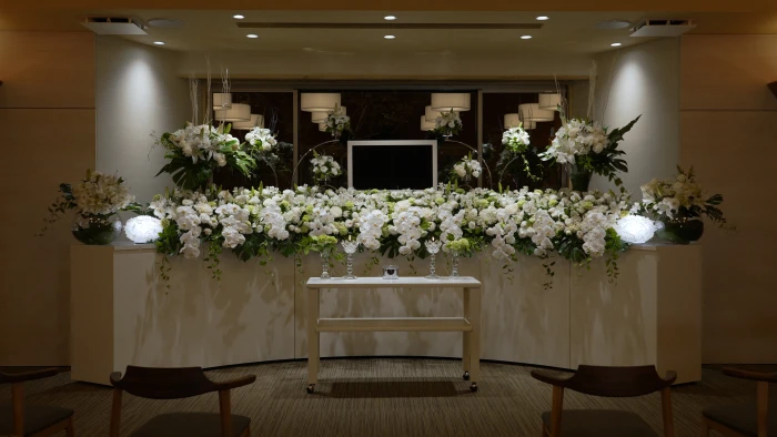 家族想ホール リアン堀江はなれで葬儀を行なった写真