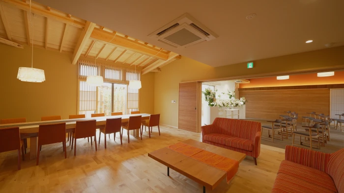 家族想ホール リアン堀江はなれで葬儀を行なった写真