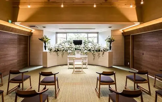 家族想ホールリアン 久米はなれで葬儀を行なった写真