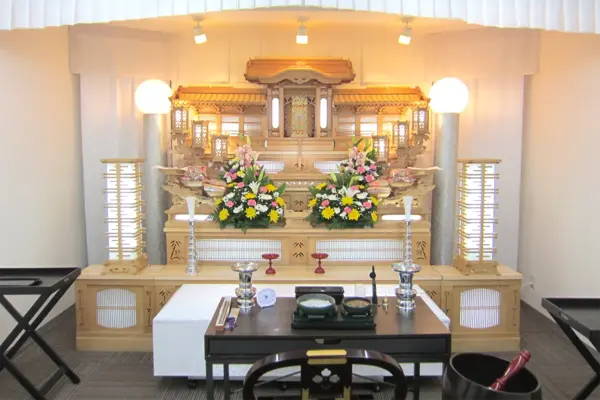 家族葬の花水木・別邸あなん 福村ホールで葬儀を行なった写真