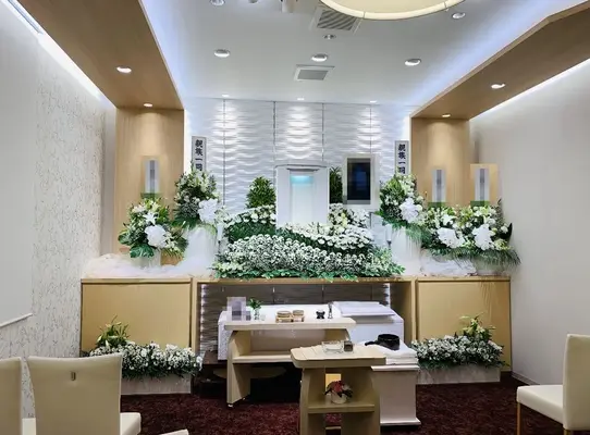堺市斎場前家族葬ホール（株式会社セレモニー真希社）で葬儀を行なった写真