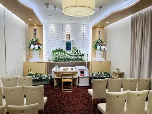 堺市斎場前家族葬ホール(株式会社セレモニー真希社)で葬儀を行なった写真