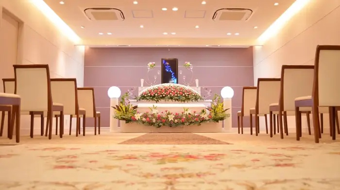 堺市中区家族葬ホール（株式会社セレモニー真希社）で葬儀を行なった写真