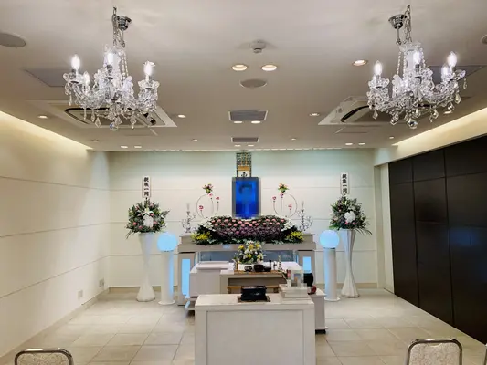 堺市中区家族葬ホール(株式会社セレモニー真希社)で葬儀を行なった写真