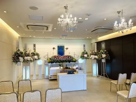 堺市中区家族葬ホール(株式会社セレモニー真希社)で葬儀を行なった写真