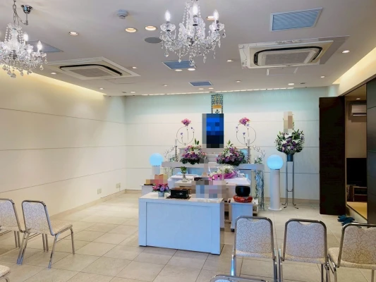 堺市中区家族葬ホール(株式会社セレモニー真希社)で葬儀を行なった写真