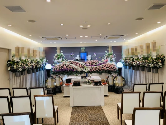 堺市中区家族葬ホール(株式会社セレモニー真希社)で葬儀を行なった写真