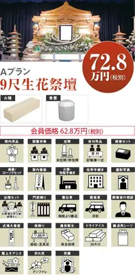 公益社で葬儀を行なった写真