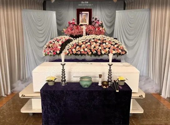 心幸で葬儀を行なった写真