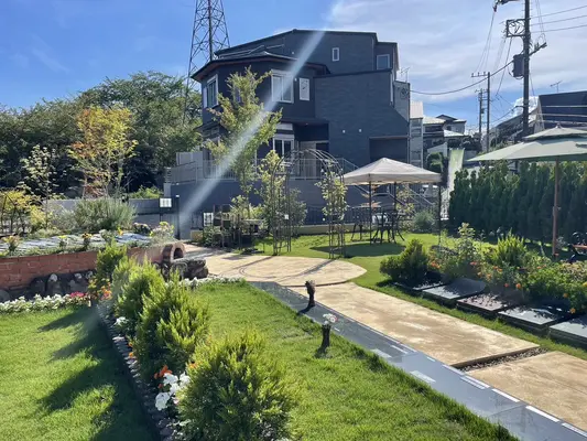 願修寺で葬儀を行なった写真