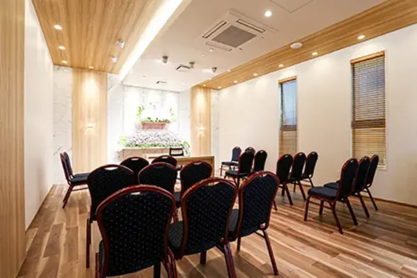 花想庵　結で葬儀を行なった写真