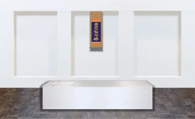 南昌寺（ブラウローゼン）で葬儀を行なった写真