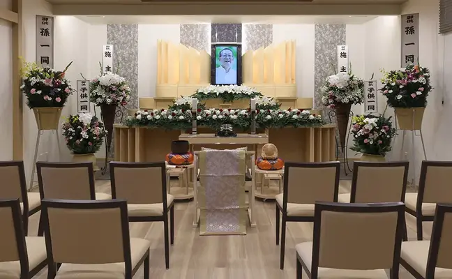 岐阜葬祭　家族葬のファミラル岐阜西改田で葬儀を行なった写真