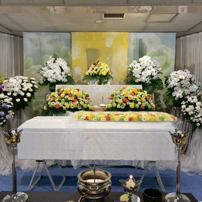 凪セレモニーで葬儀を行なった写真