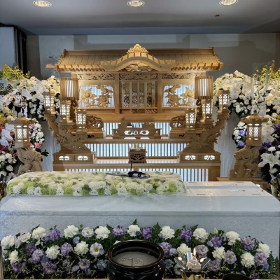 凪セレモニーで葬儀を行なった写真