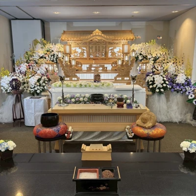 凪セレモニーで葬儀を行なった写真