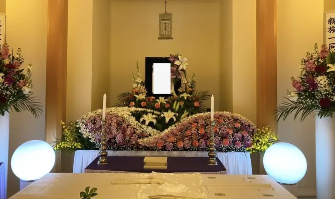 セレモニーツナグ（積翠寺別院）で葬儀を行なった写真