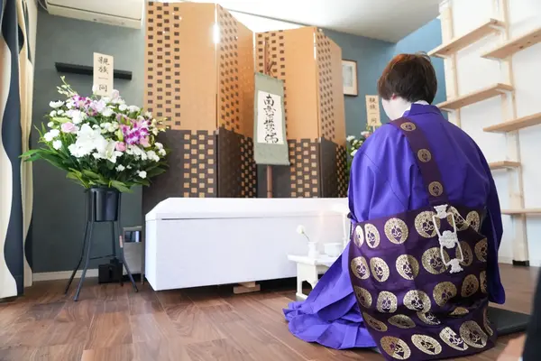 家族葬のふたときで葬儀を行なった写真