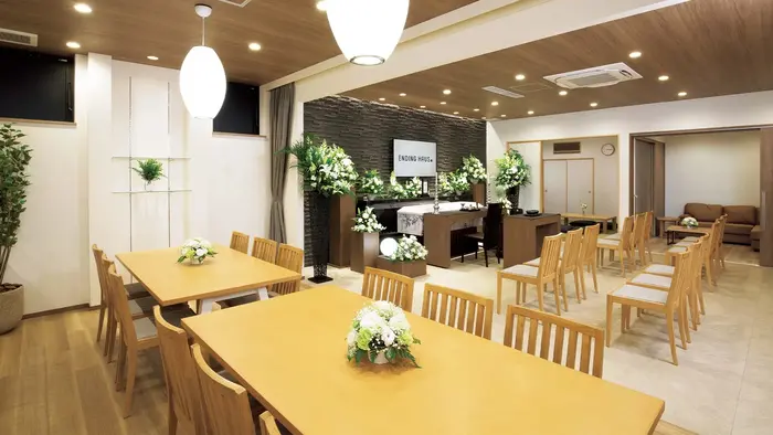 公益社　エンディングハウス弥刀で葬儀を行なった写真