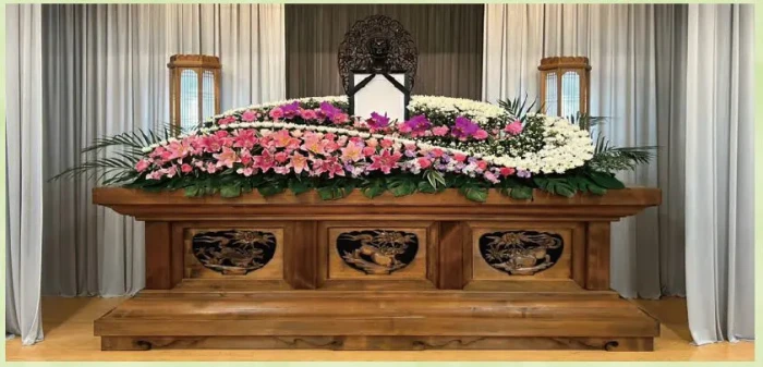 葬儀屋想わ　盛福寺会館で葬儀を行なった写真