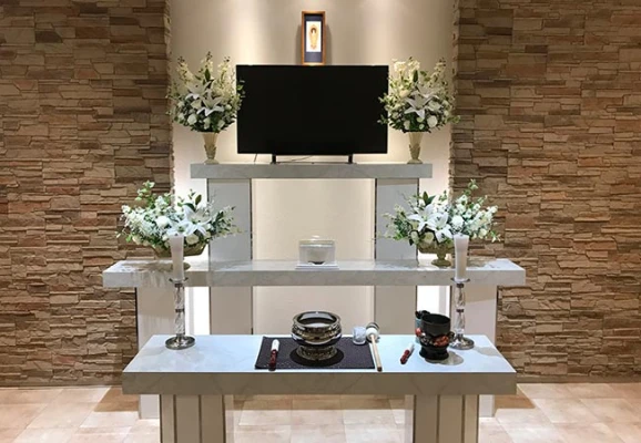 みらいホールつちど　家族葬ホールで葬儀を行なった写真