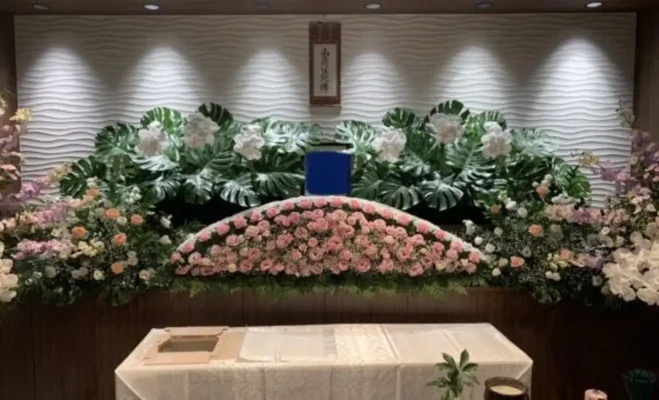 すいこうしゃ　東淀川斎場ホールで葬儀を行なった写真