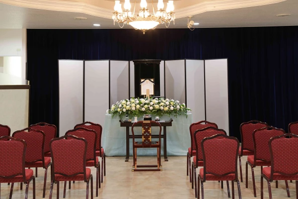 寝屋川市仁和寺町ホールで葬儀を行なった写真