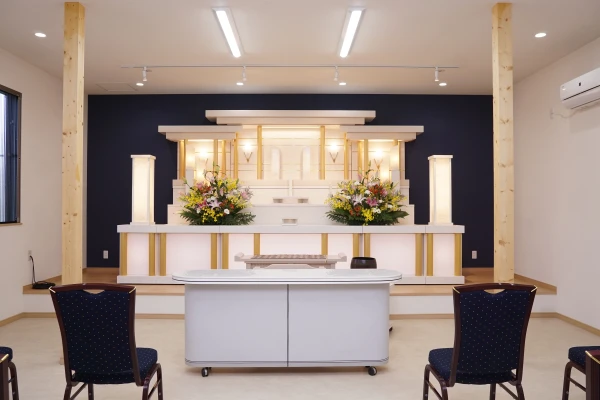 真友セレモニーホール別館で葬儀を行なった写真