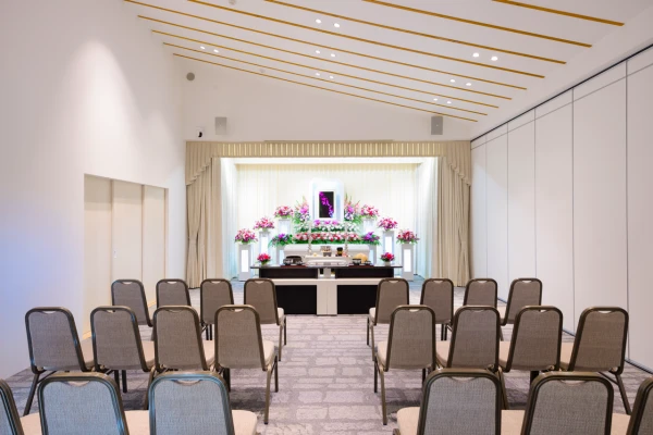 館林メモリードホールで葬儀を行なった写真