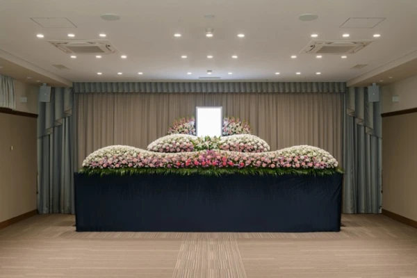 館林メモリードホールで葬儀を行なった写真