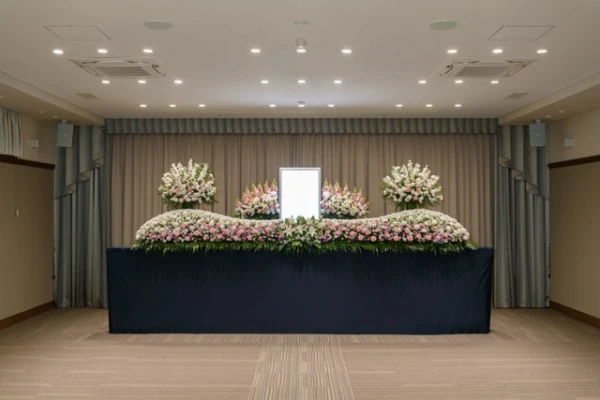 館林メモリードホールで葬儀を行なった写真