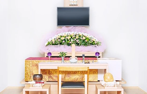 小さなお葬式 堺東湊ホールで葬儀を行なった写真