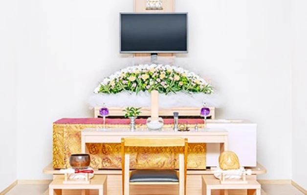 小さなお葬式 堺東湊ホールで葬儀を行なった写真