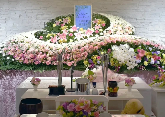 家族葬のアート千間台西で葬儀を行なった写真