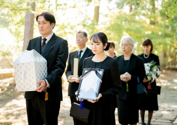 自由に家族葬　東松山で葬儀を行なった写真